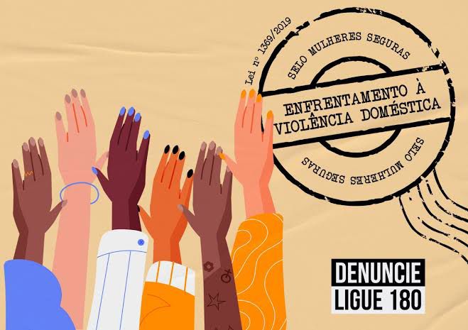 Card Colorido do Selo Mulheres Seguras - Enfrentamento à Violência Doméstica