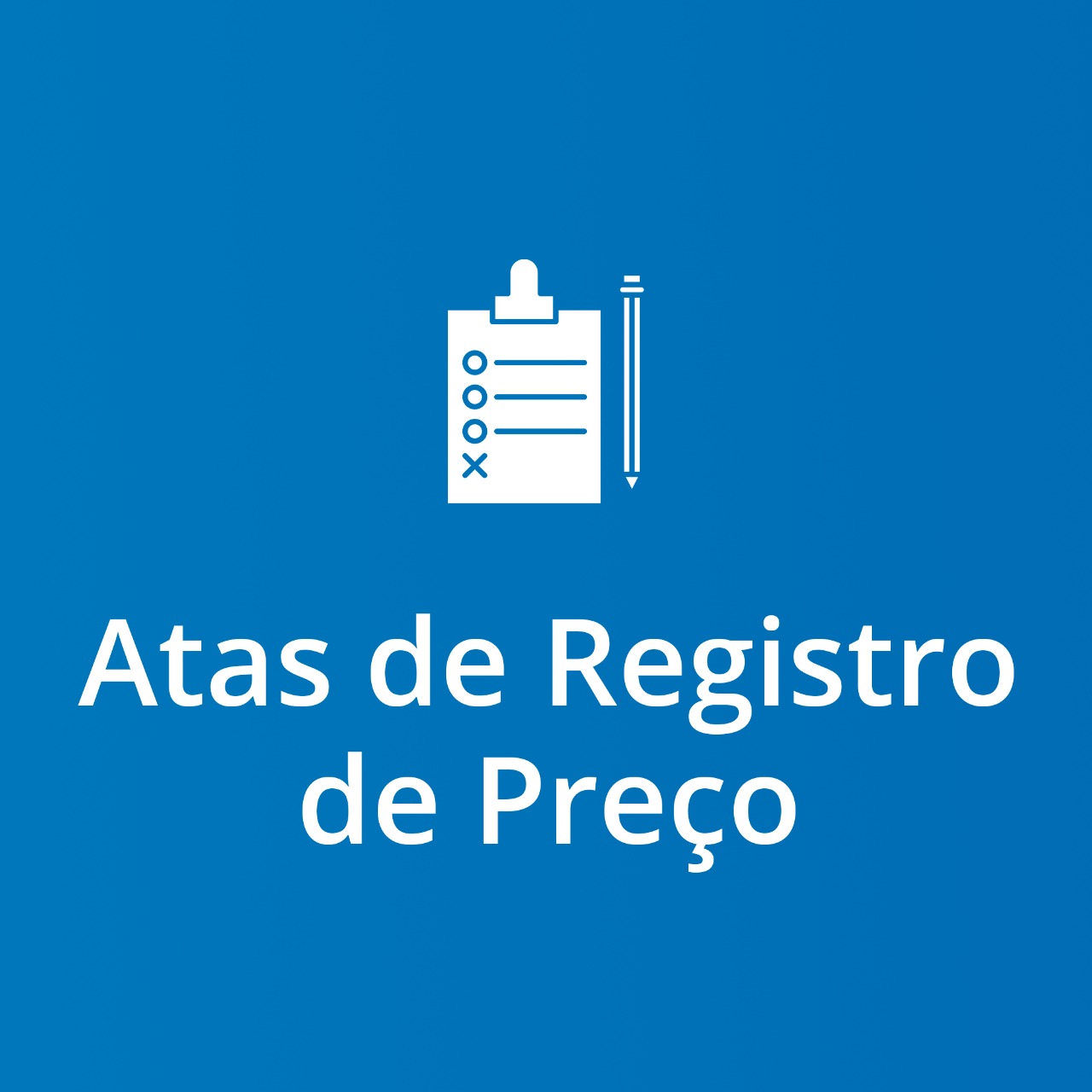 Imagem Atas de Registro de Preços