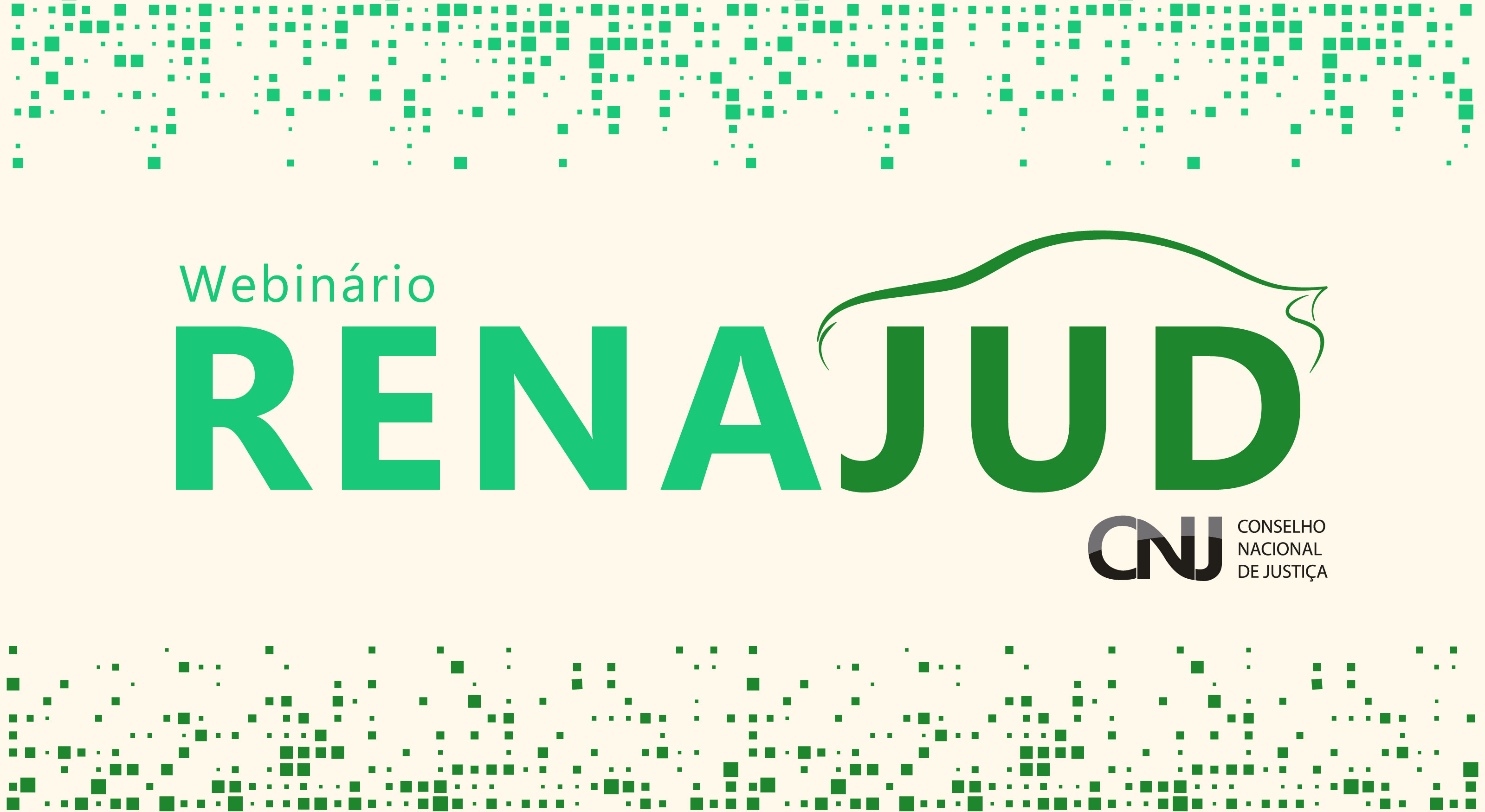 Banner do Webinário Renajud 