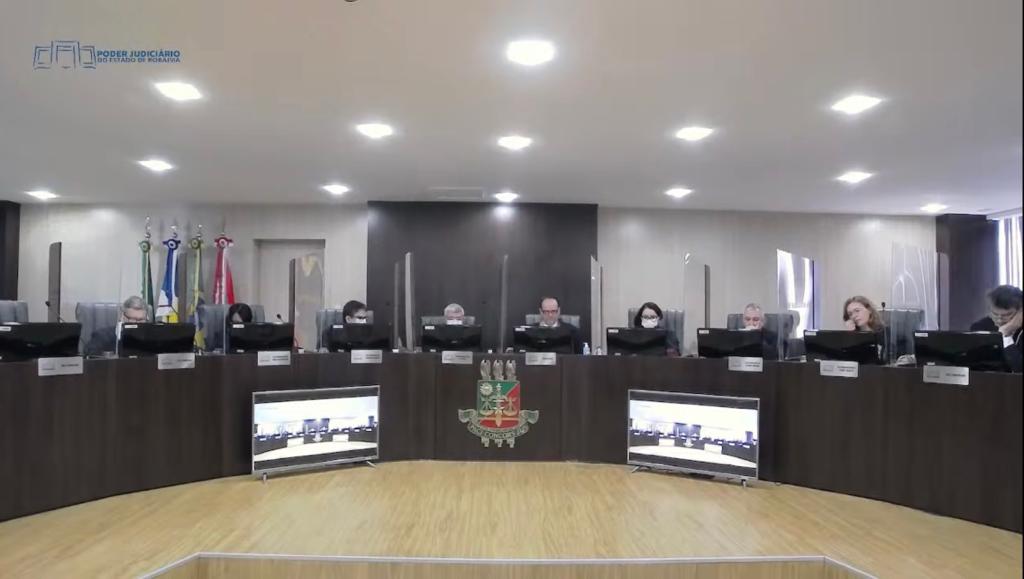 Pleito do tribunal da justiça reunidos para definição de duas listas tríplices para o preenchimento de vagas de juízes efetivos no Tribunal Regional Eleitoral de Roraima (TRE-RR), na classe dos juristas.