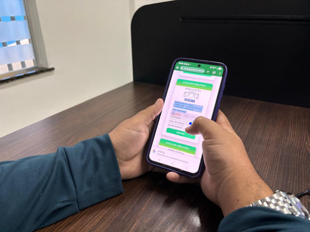 TJRR abre vagas de estágio para acadêmicos de nível superior em Boa Vista