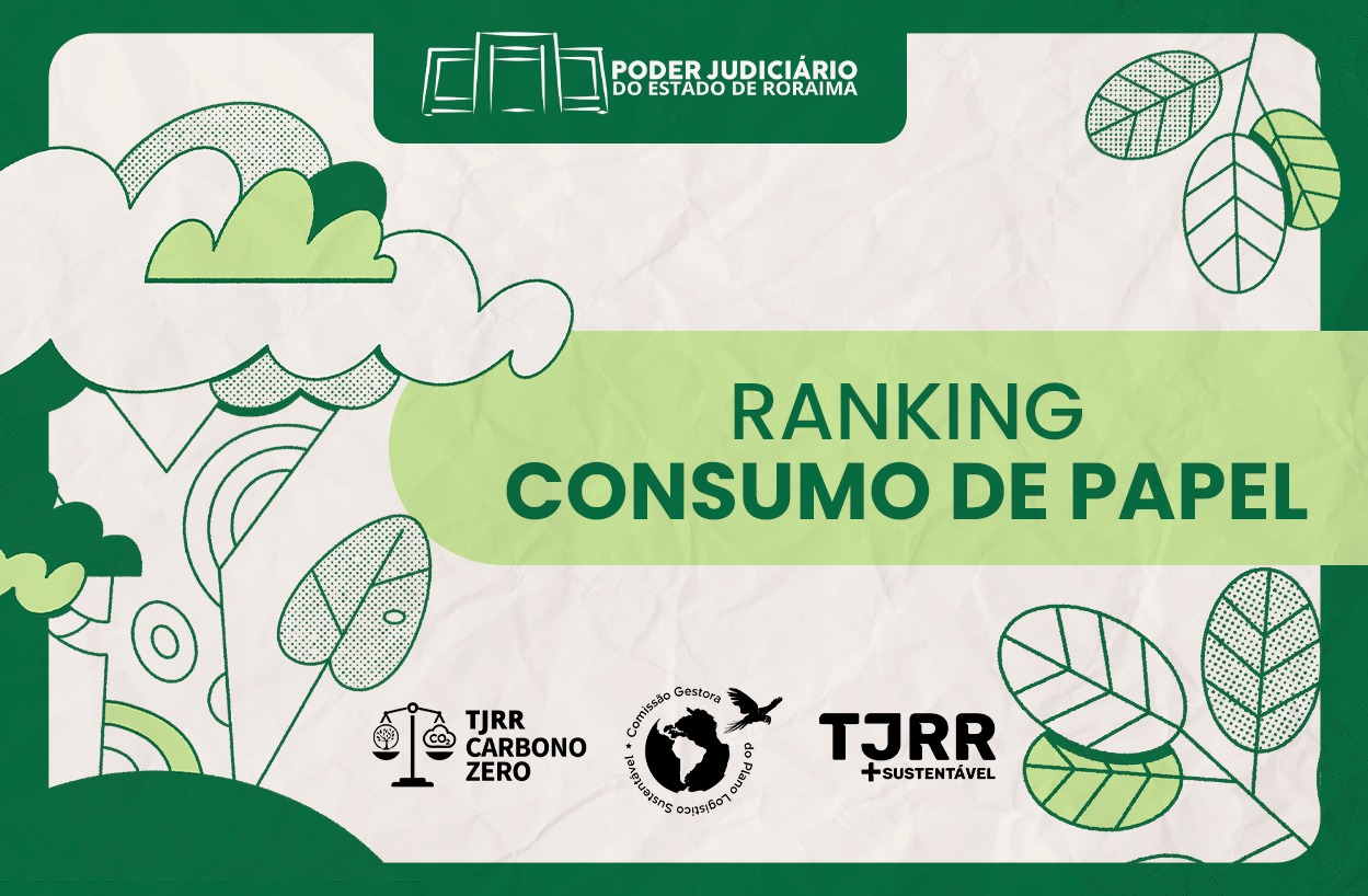 TJRR divulga ranking de unidades com menor consumo de papel em 2025