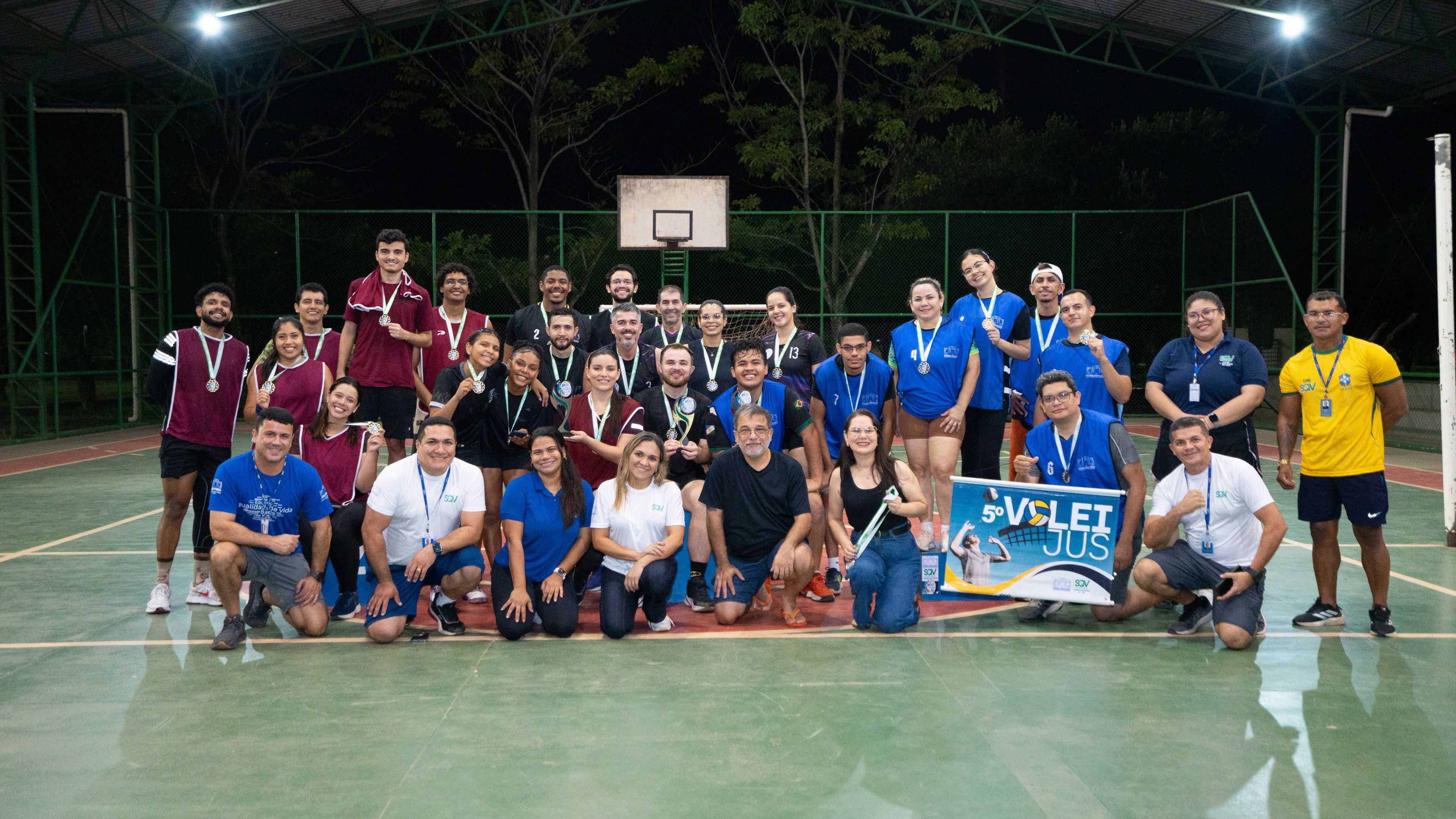Competição esportiva e ação solidária marcaram a 5ª edição do VôleiJus