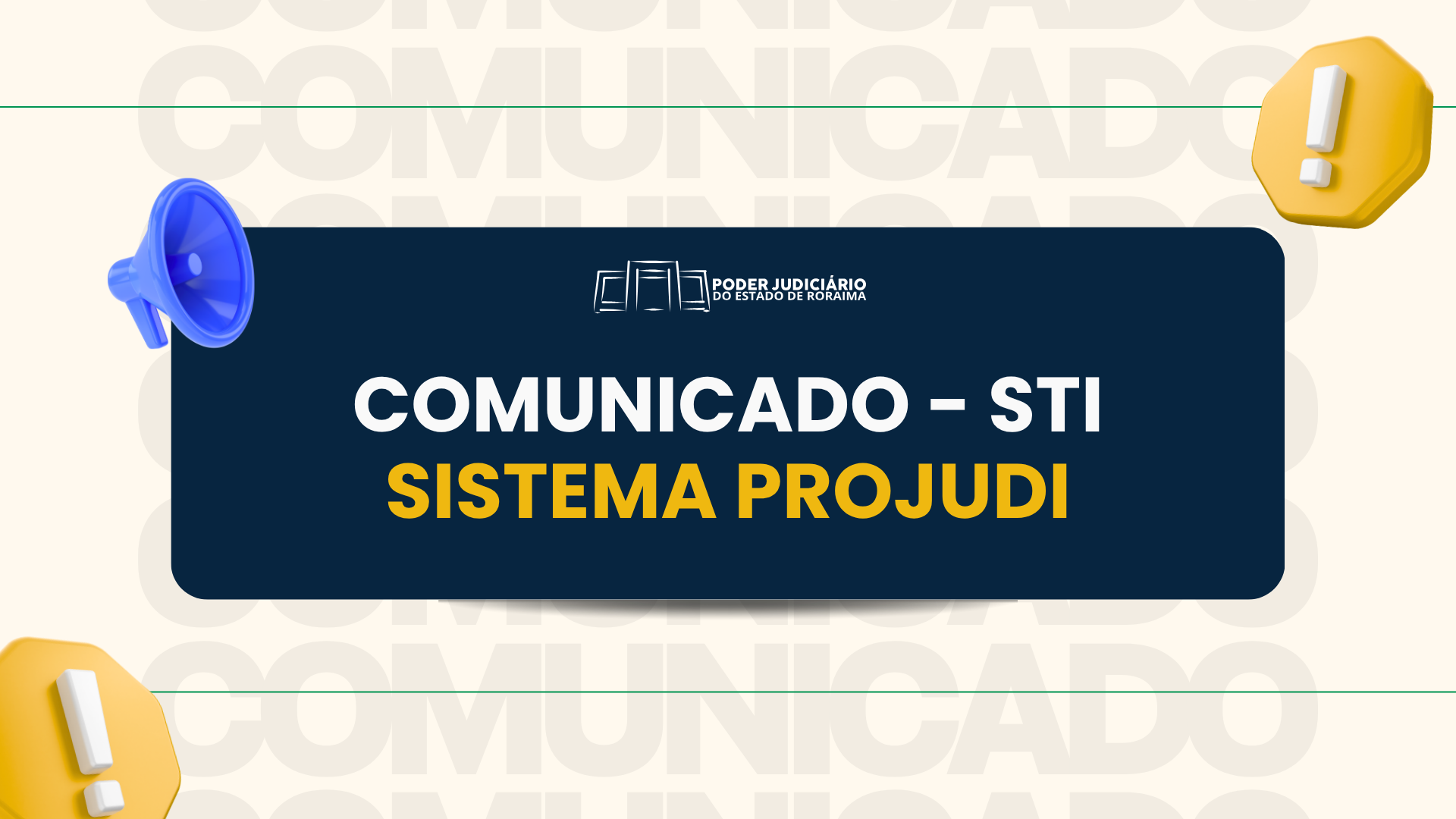 TJRR suspende prazos processuais em razão de instabilidades no sistema PROJUDI