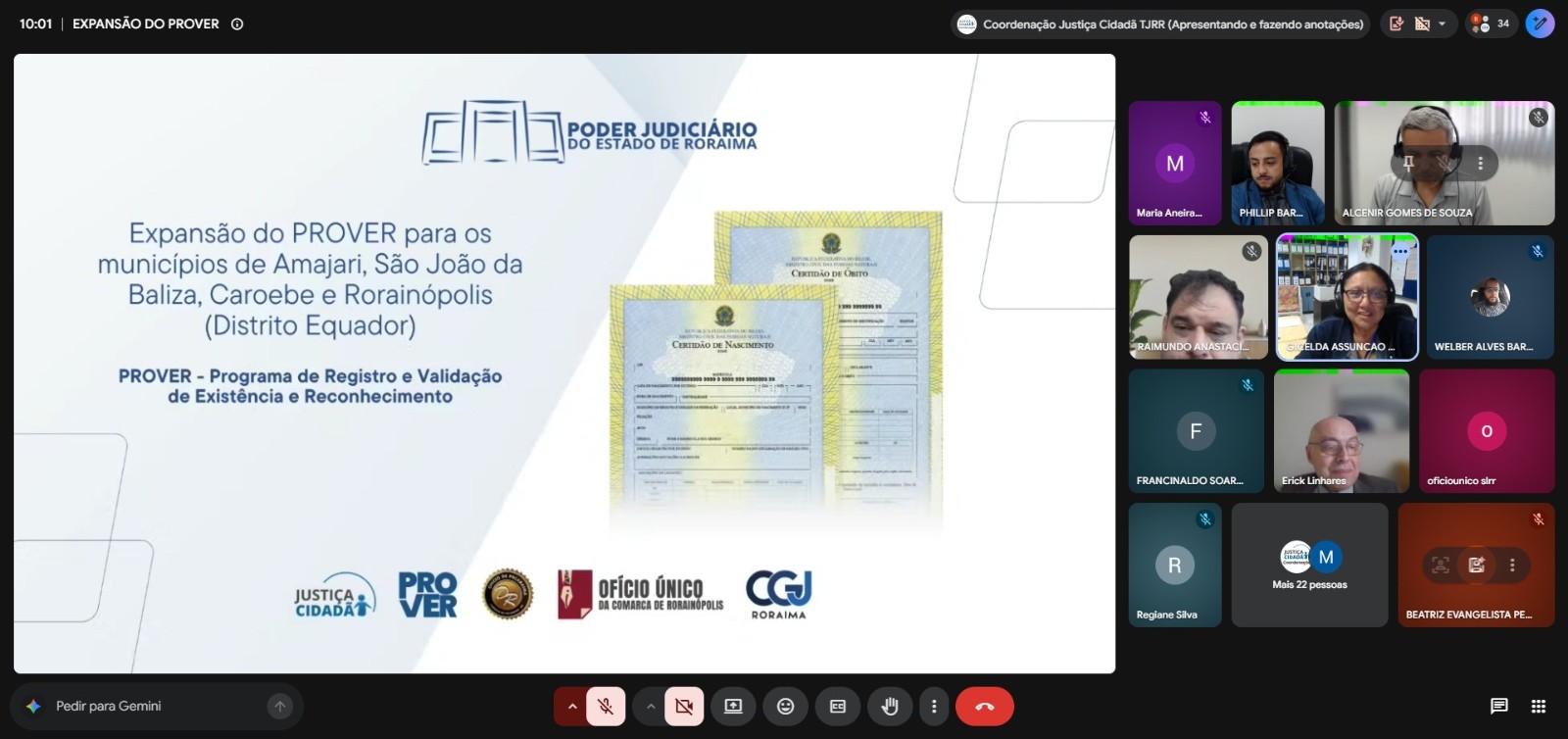 Programa PROVER chega a quatro novas localidades e amplia acesso ao registro civil em Roraima 