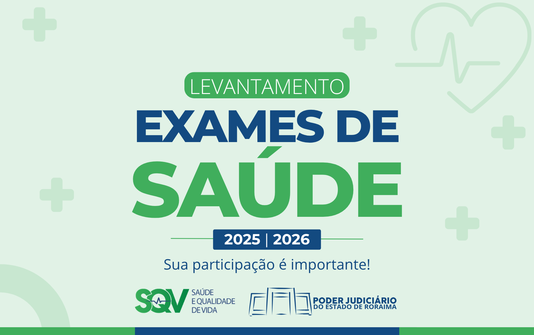 TJRR realiza levantamento sobre exames de saúde de magistrados e servidores