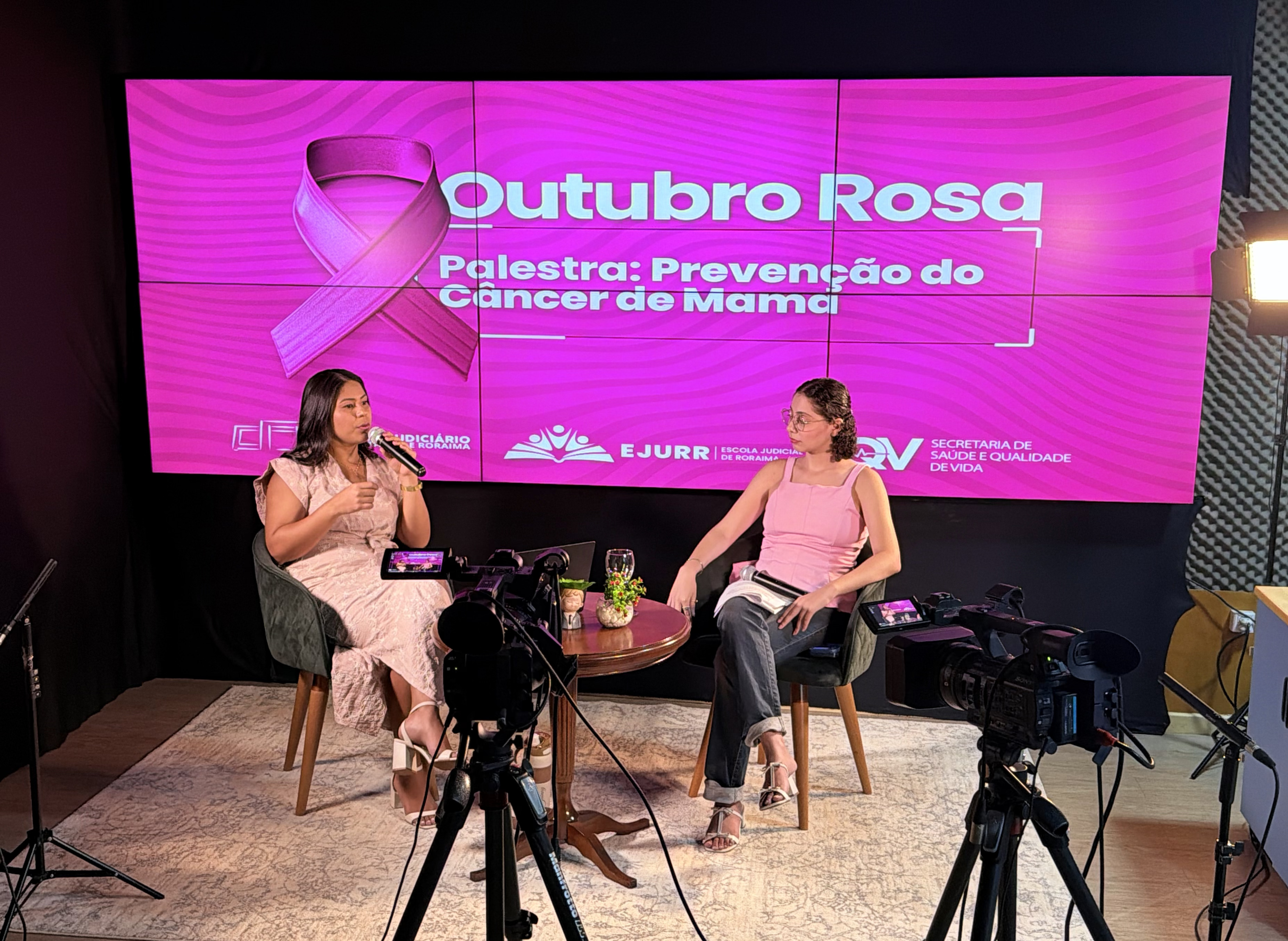 OUTUBRO ROSA - Palestra destaca prevenção do câncer de mama e saúde da mulher
