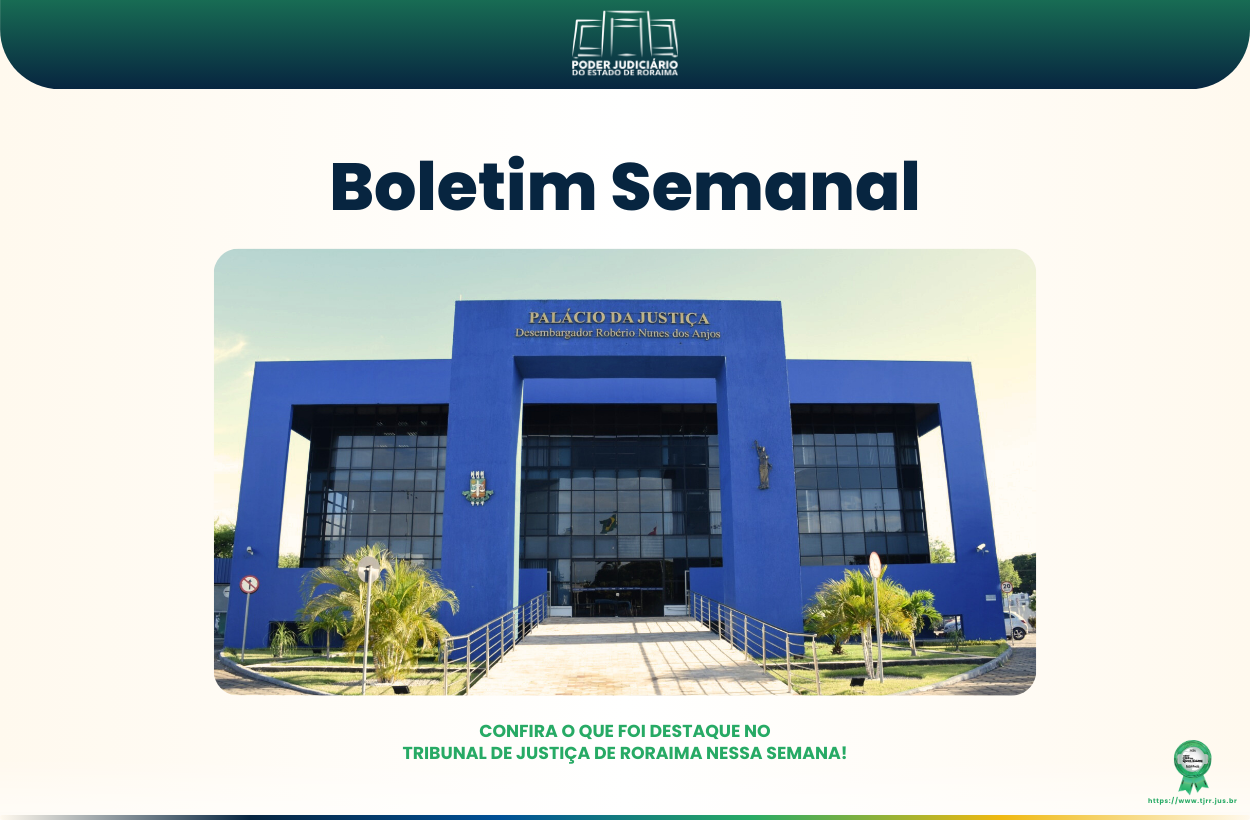 Confira o nosso Boletim Semanal - 19/05 - 23/05