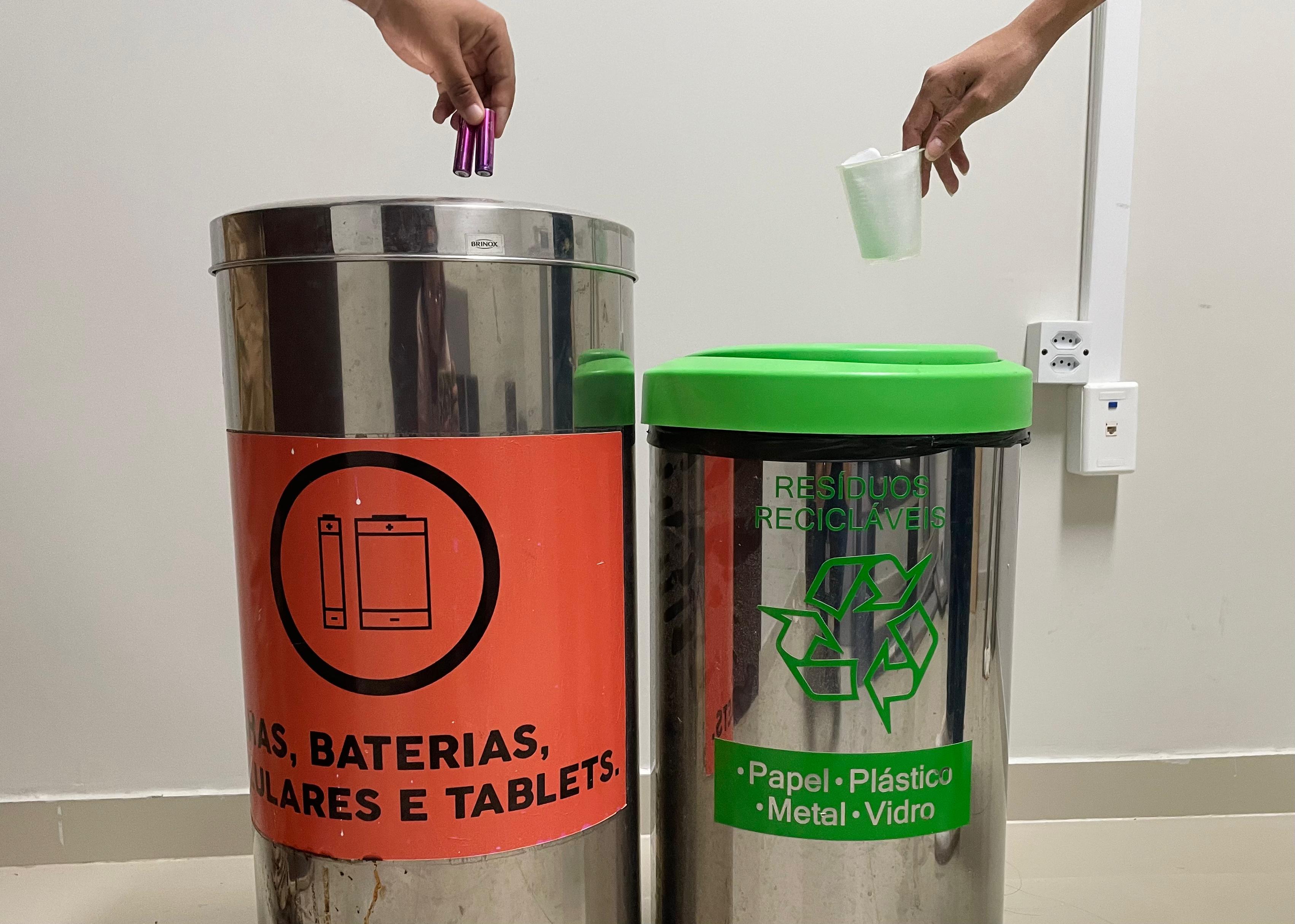 Ecopontos nas unidades do TJRR visam garantir o descarte correto de pilhas e baterias