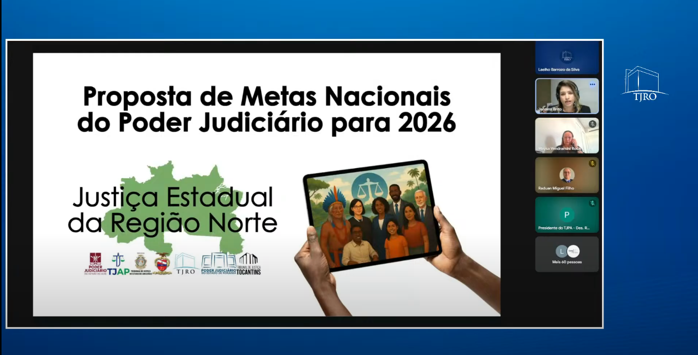 Corte de Justiça roraimense contribui para debate regional sobre as Metas do Judiciário para 2026