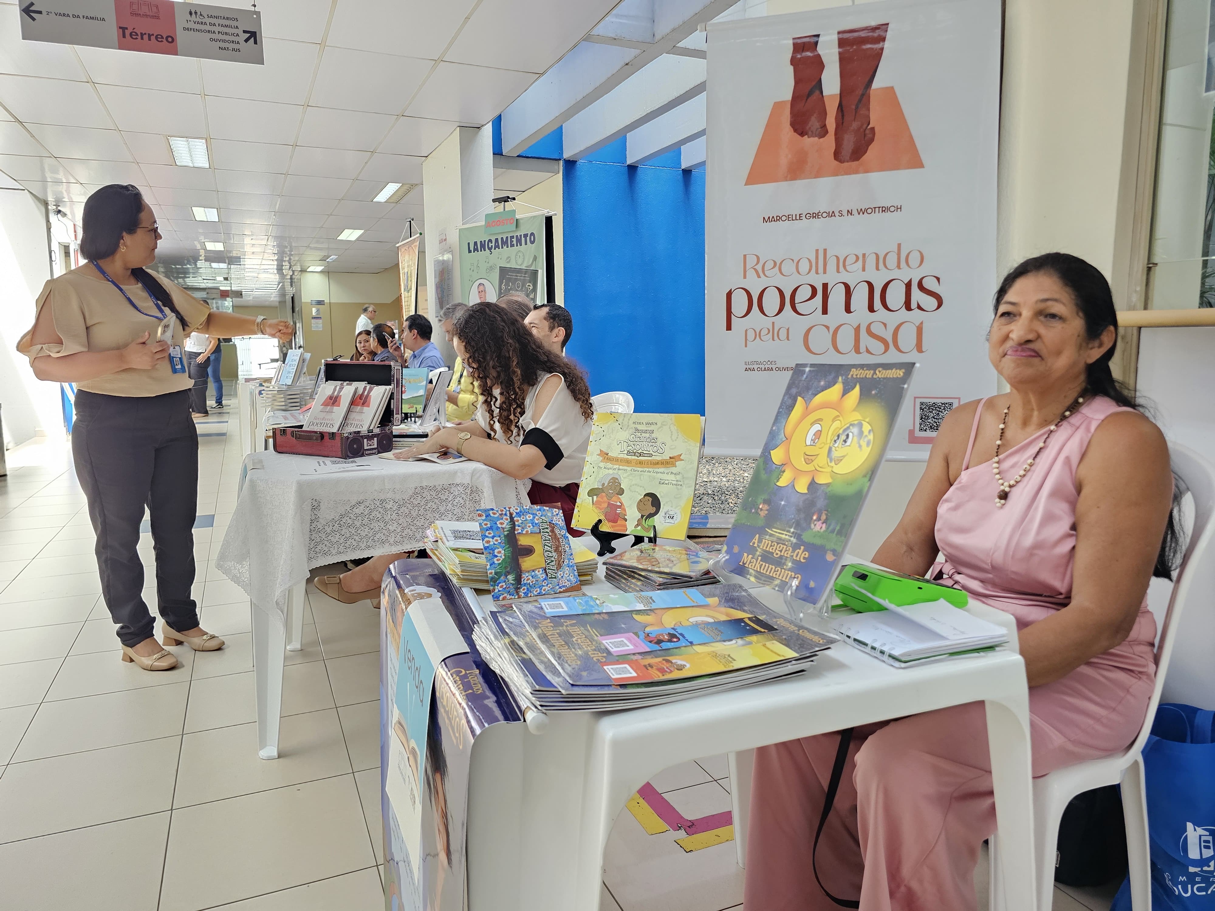 Fórum Cível vira palco de cultura, literatura e reaproveitamento na Feira do Livro do TJRR