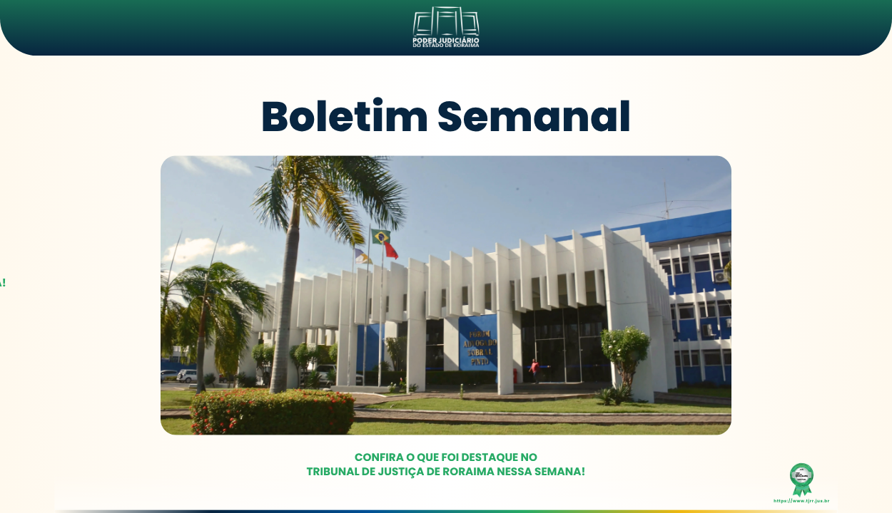 Confira o nosso Boletim Semanal - 28/07 - 01/08