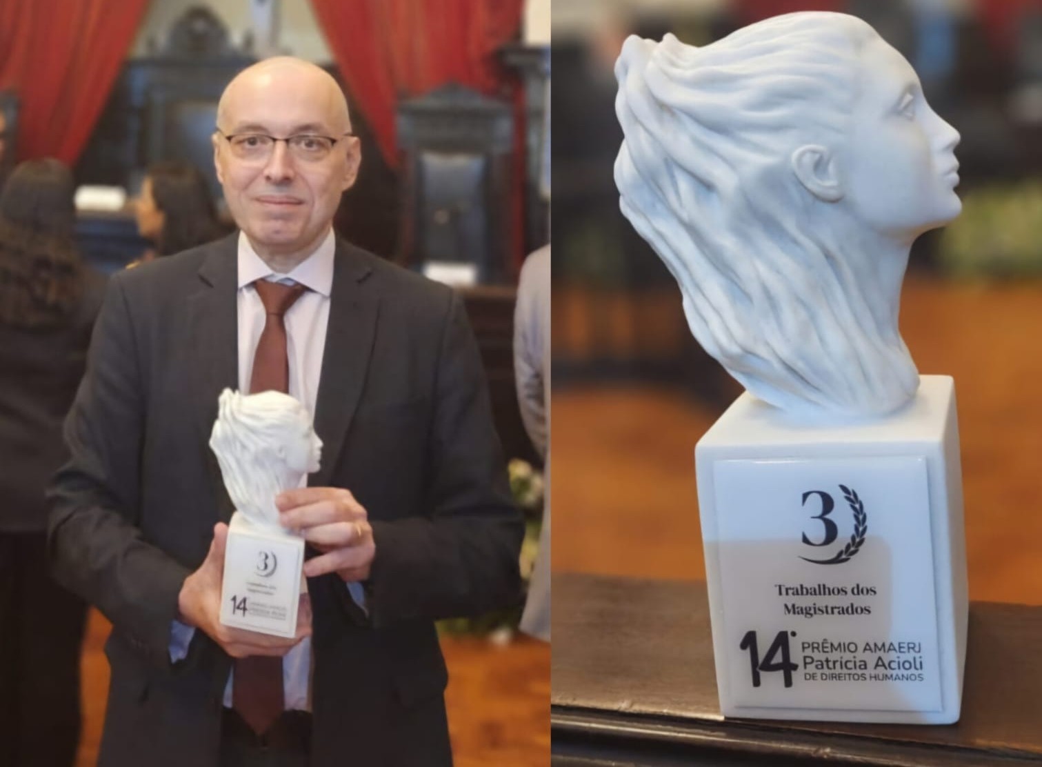 TJRR conquista terceiro lugar no 14º Prêmio AMAERJ Patrícia Acioli de Direitos Humanos