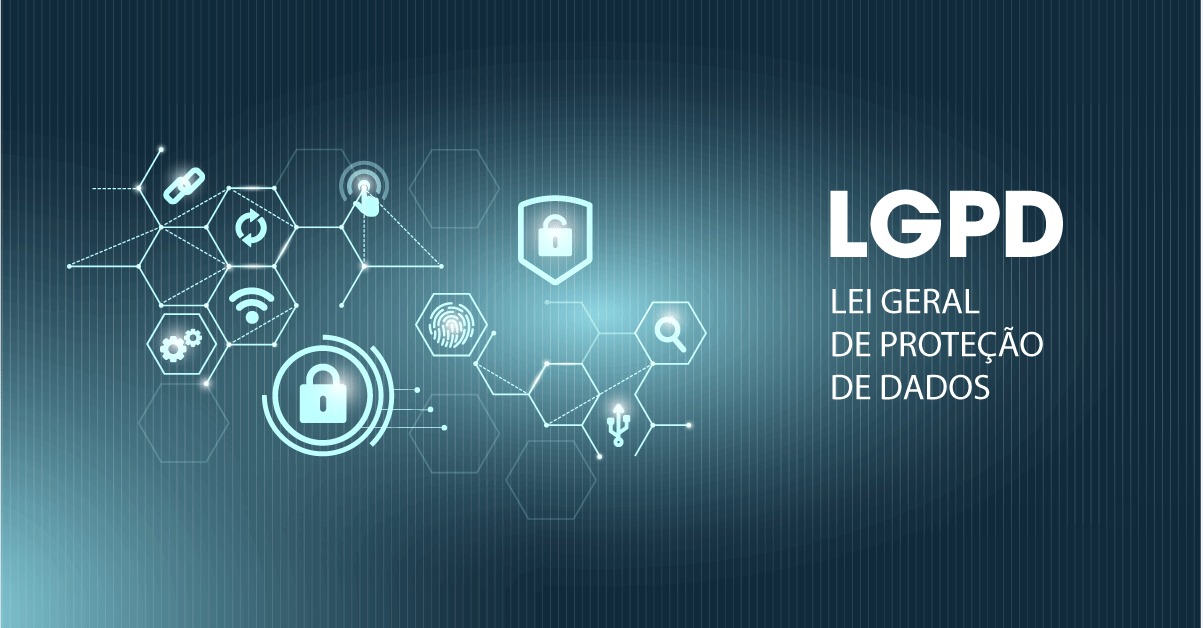 Imagem do banner de divulgação da cartilha sobre a Lei Geral de Proteção de Dados (LGPD). 