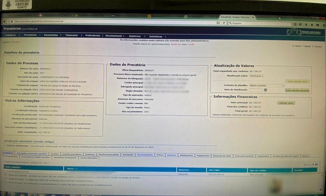 Print da tela do computador 