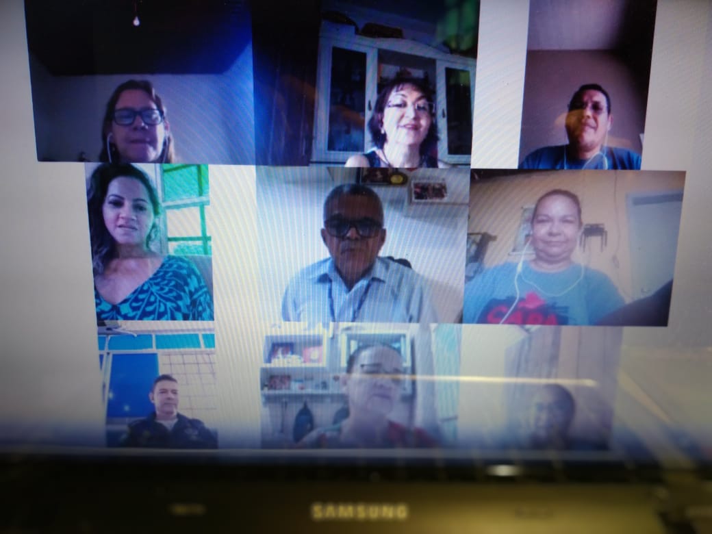 Servidores da Vepema em videoconferência.