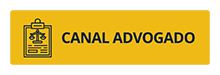 Botão com fundo amarelo, ícone prancheta justiça e o texto Canal Advogado