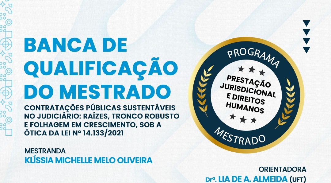Mestrado Turma Norte - Nova banca de qualificação será realizada dia 31